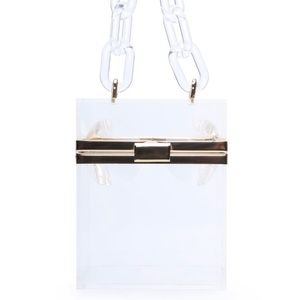 Clear & Gold Acrylic Bag🤍